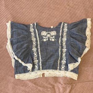 Melrose & Market embroidered shirt, size M